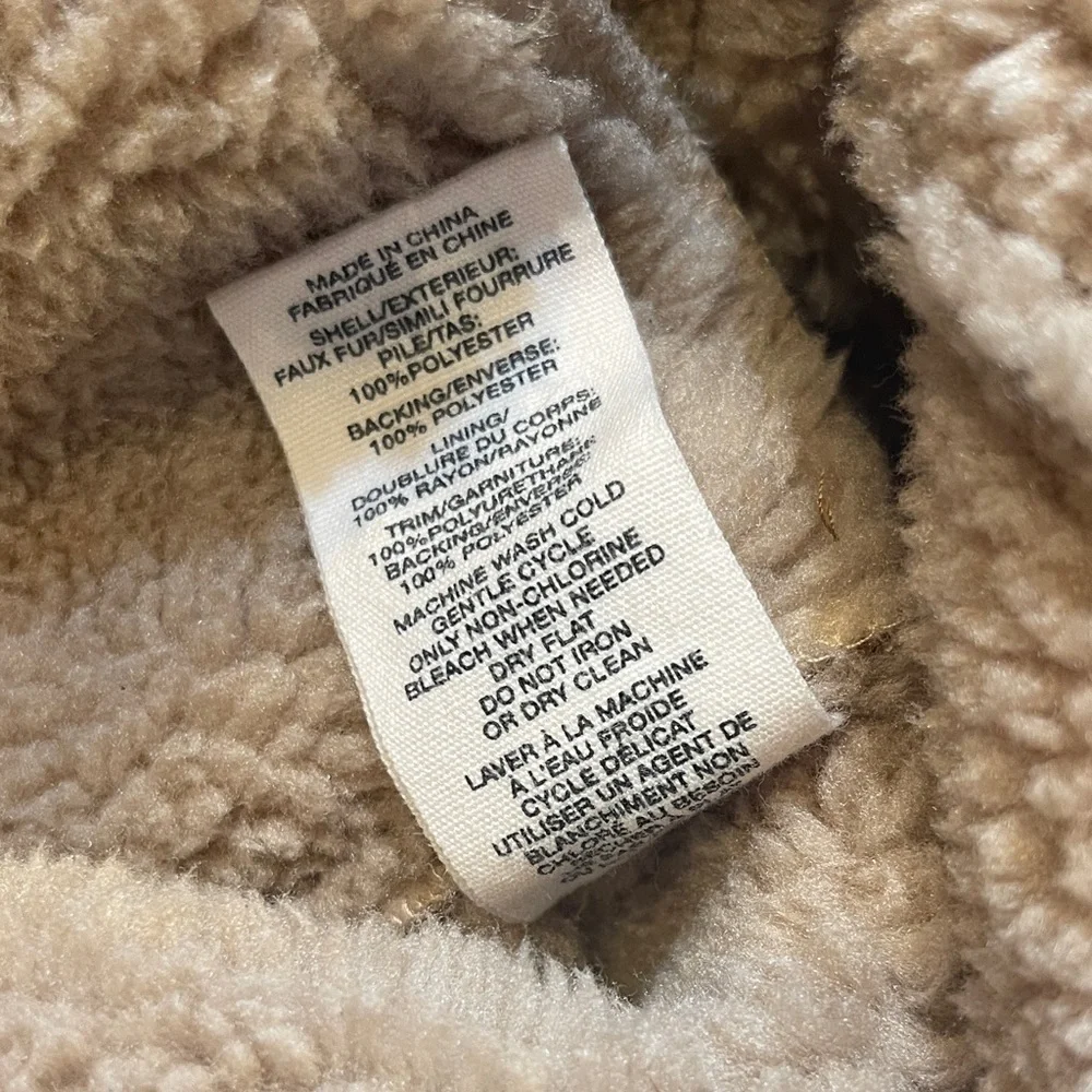 Avec Les Filles Faux Shearling Trench Coat size XS - Picture 13 of 13